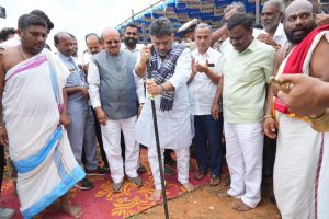 Gubbi: ಏತ ನೀರಾವರಿ ಯೋಜನೆಗೆ ಡಿ,ಸಿ,ಎಂ, ಭೂಮಿ ಪೂಜೆ.
