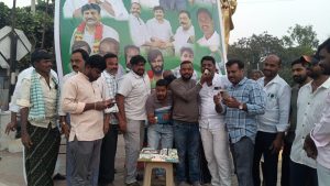Pavagada: Former Andhra Pradesh Chief Minister Y.S. Jagan Mohan Reddy's 53rd birthday celebration.