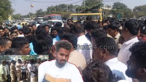 Pavagada: Biker dies on the spot in horrific road accident